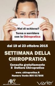 settimana della chiropratica